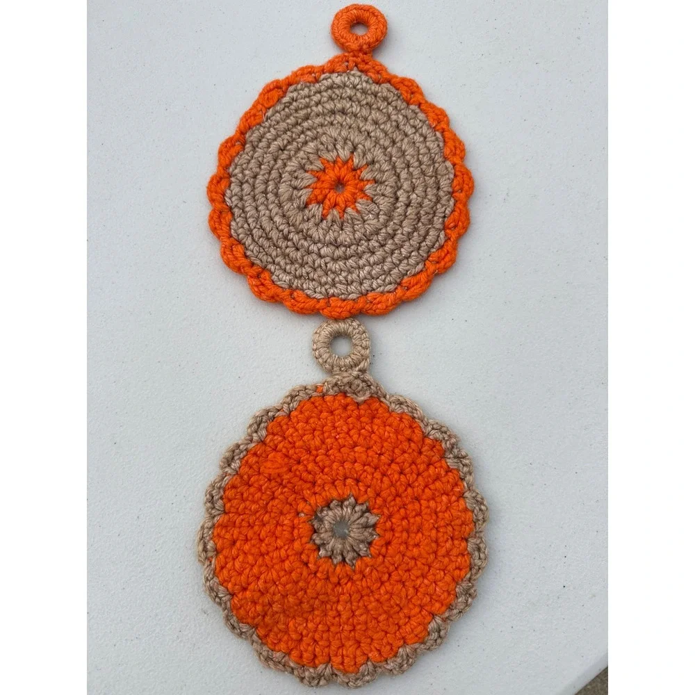 Handmade crochet pot